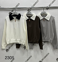 Свитер Met&March 2305 white - делук