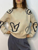 Свитер Kosta 0902 beige - делук