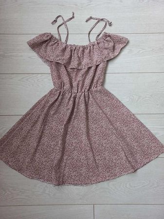 Платье Q001-14 brown - делук