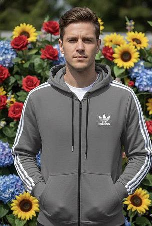 Кофта Спорт Zalov ZW1168 grey - делук