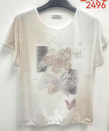 Футболка Lida 2496 beige - делук