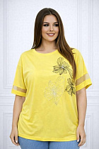 Футболка Elena&Vika 26034 yellow - делук