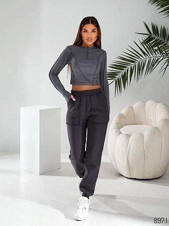 Штаны Спорт Loren 897-1 d.grey - делук