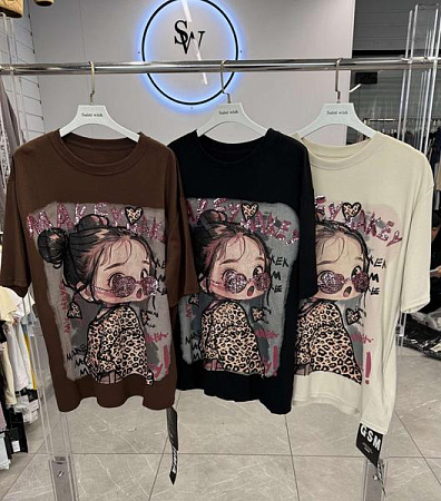 Футболка Saint Wish 6601 mix - делук