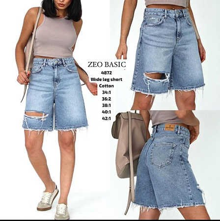 Шорты Jeans Style 4872 l.blue - делук