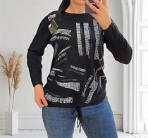 Свитер Levisha 25218 black - делук