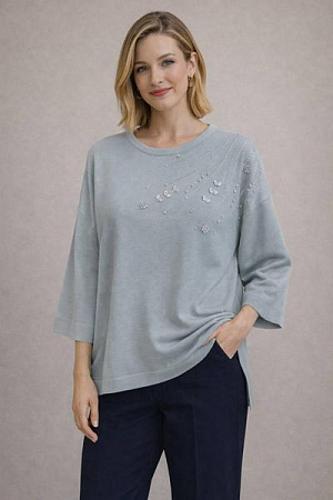 Свитер Julia JL1298 grey - делук