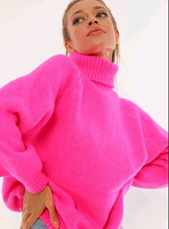 Свитер Lora LR943 pink - делук