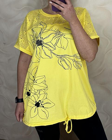 Футболка Levisha 26013 yellow - делук