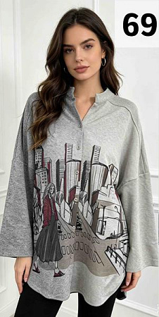 Футболка Gertie 6959 grey - делук