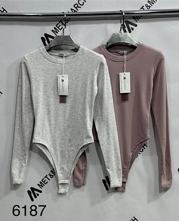 Боди Met&March 6187 grey - делук