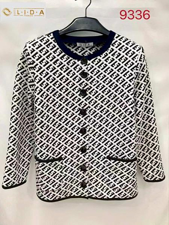 Кофта Lida 9336 white-black - делук
