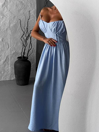 Платье Akulova 2917 l.blue - делук