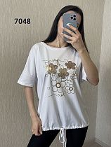 Футболка Fsn 7048 white - делук