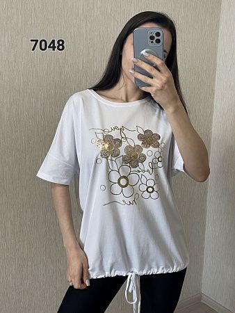 Футболка Fsn 7048 white - делук