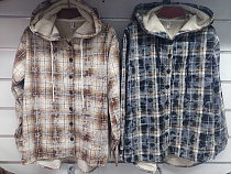 Рубашка Base 8193 beige-brown - делук