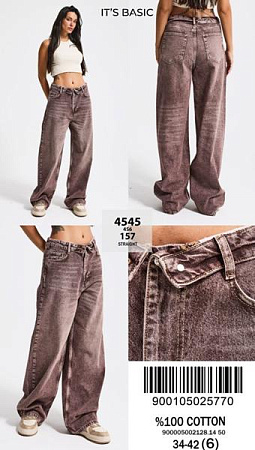 Джинсы Jeans Style 4545-4S6-157 brown - делук
