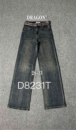 Джинсы Zijinyan D8231T blue - делук