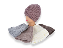 Шапка Angelica KWR001-2 рвана на флісі mix - делук