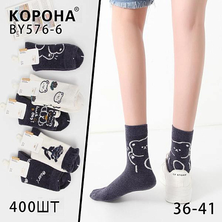 Носки Корона BY576-6 mix - делук