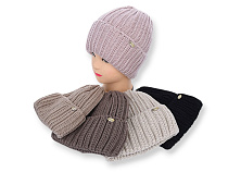 Шапка Angelica QW001-2 на флісі mix - делук