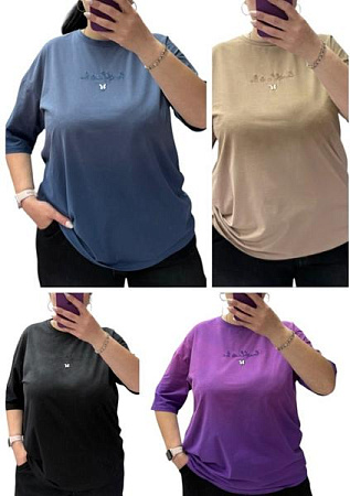 Футболка Elena&Vika 25107 purple - делук