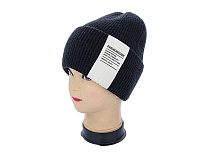 Шапка Angelica Кашемір 002-5 black - делук