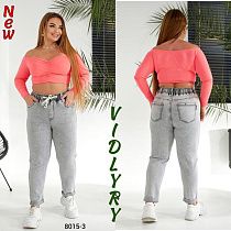 Джинсы Vidlyry 8015-3 l.grey - делук