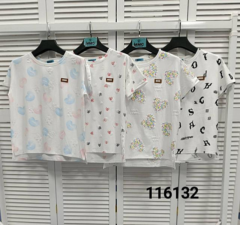 Футболка Mmc Clothes 116132 white-red - делук