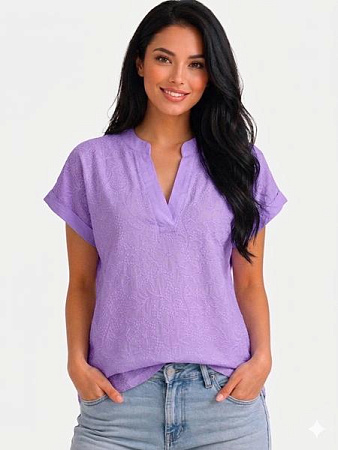 Футболка Levisha 26007 lilac - делук