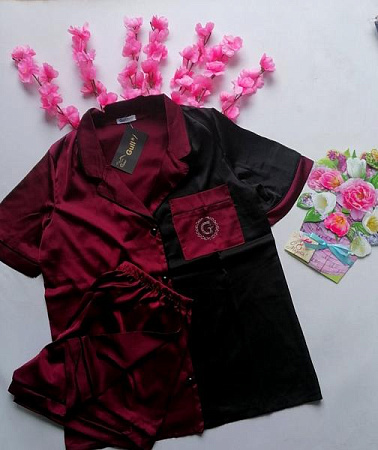 Пижама Gull 02 wine - делук