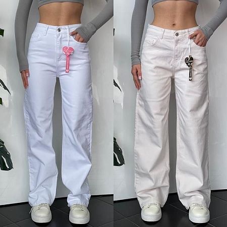 Джинсы Phi Hung P54 white - делук