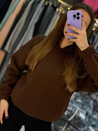 Свитер Arina 1681 brown - делук