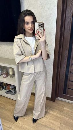 Костюм Valentina 076 beige - делук