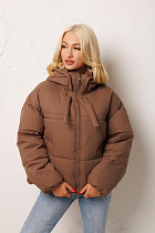 Куртка Katty 8563 brown - делук
