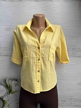 Рубашка New Season 8375 yellow - делук