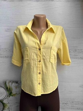 Рубашка New Season 8375 yellow - делук