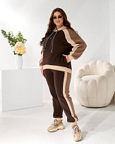 Костюм Спорт Seven Zikina 946 brown - делук