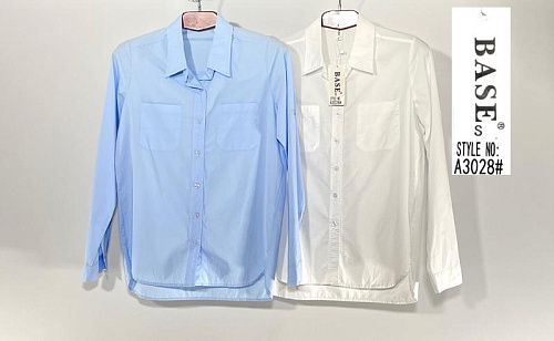 Рубашка Base A3028 l.blue - делук
