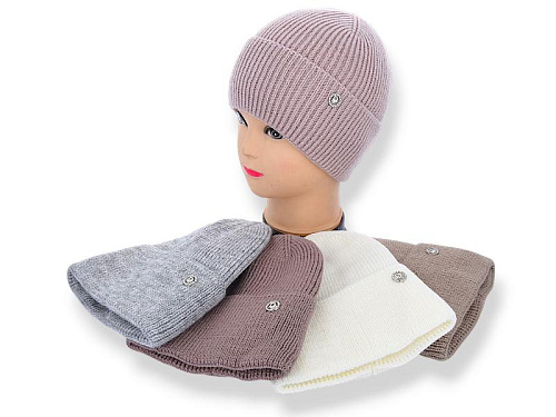 Шапка Angelica FSW001-2 на флісі mix - делук