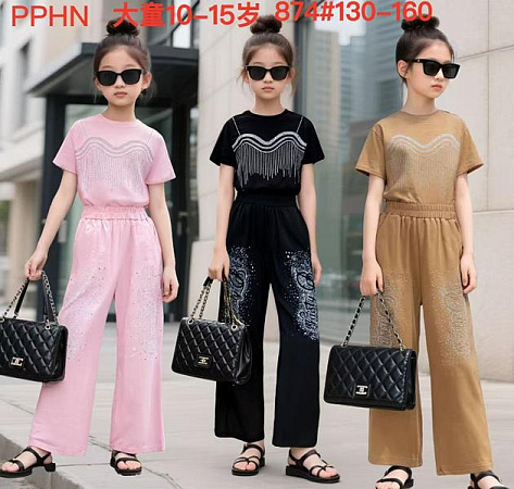 Костюм Спорт Chicwear 874 black - делук