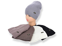 Шапка Angelica SW044-1 на флісі mix - делук