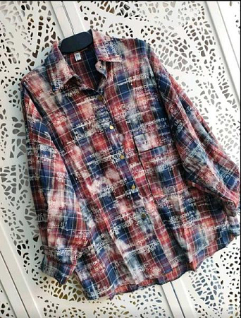 Рубашка Lora LR1253 red - делук