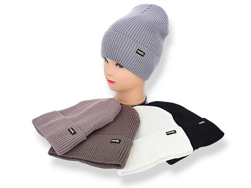 Шапка Angelica SW044-1 на флісі mix - делук