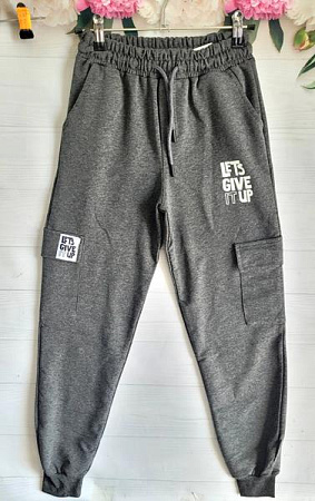 Штаны Спорт Miki Maki MM445 d.grey Штаны Спорт Miki Maki MM445 d.grey - делук