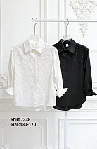 Рубашка Fashion Kids 7338 black - делук