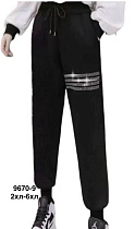 Штаны Спорт Minh 9670-9 black - делук