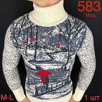 Свитер Надийка ND342-583 white - делук