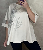 Футболка Levisha 26034 white - делук