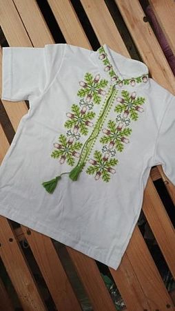 Вышиванка Miki Maki MM259 white - делук